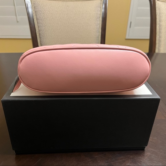 New Gucci Marmont GG Logo Pink Pouch Clutch Bag - Picture 7 of 9